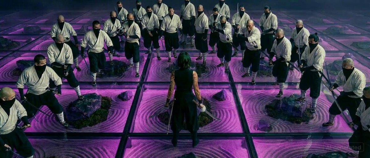 Maki Zenin Top-Down Fight Scene