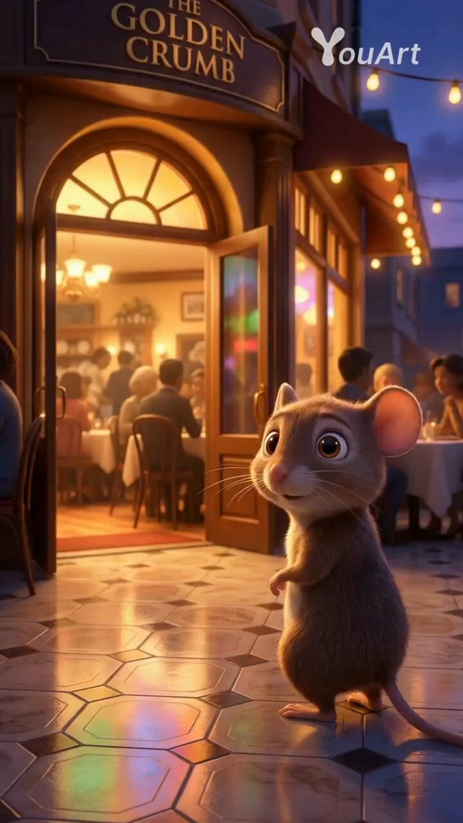 Mouse Searches for Food and Gets Chased