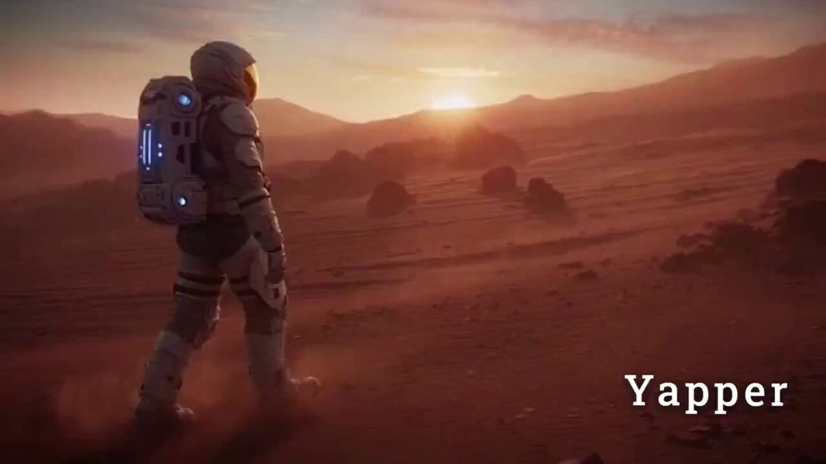 Lone Astronaut on Barren Mars