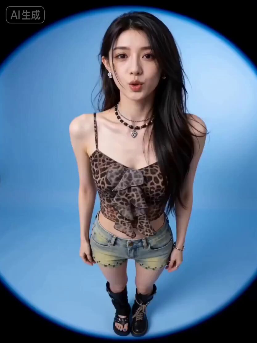Model Outfit Changes and Expressive Poses