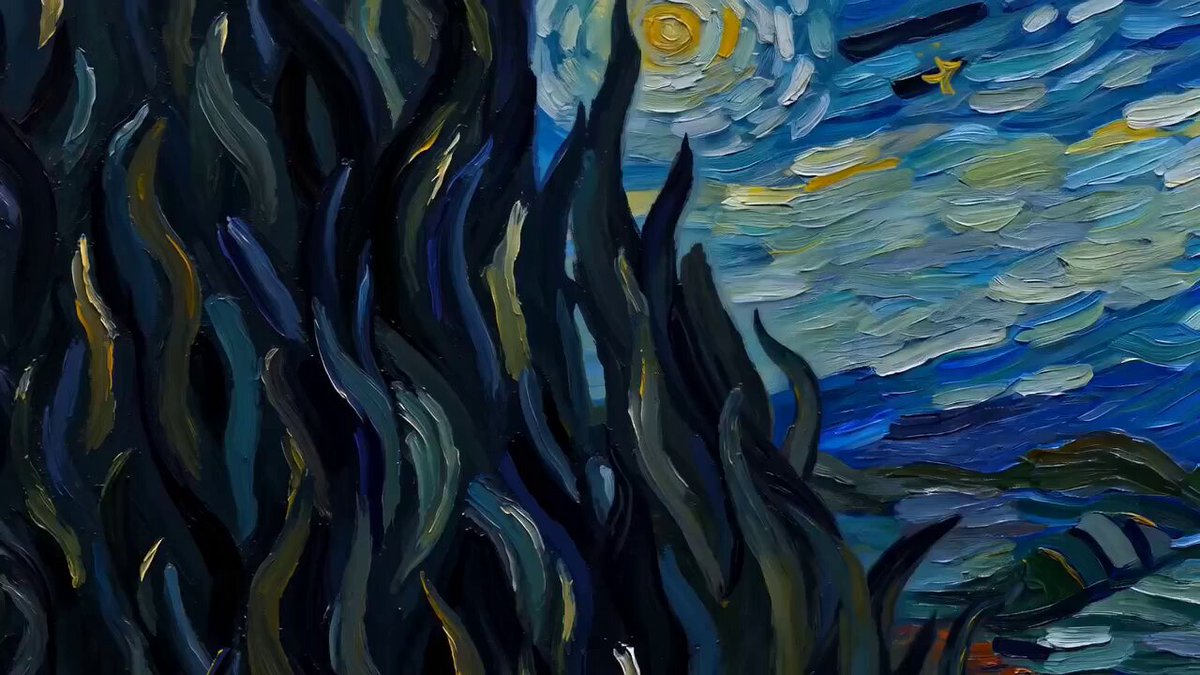 Van Gogh Post-Impressionist Abstract Animation