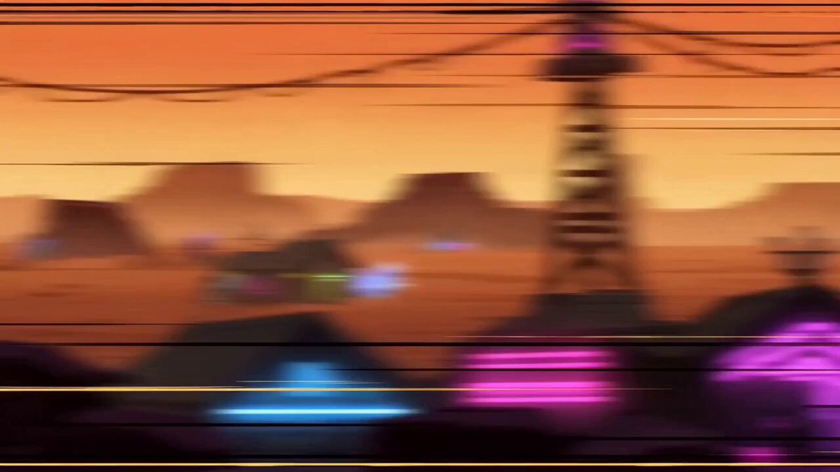 Ultra-Fast Chibi Sakuga Cuts in Neon Alien Desert
