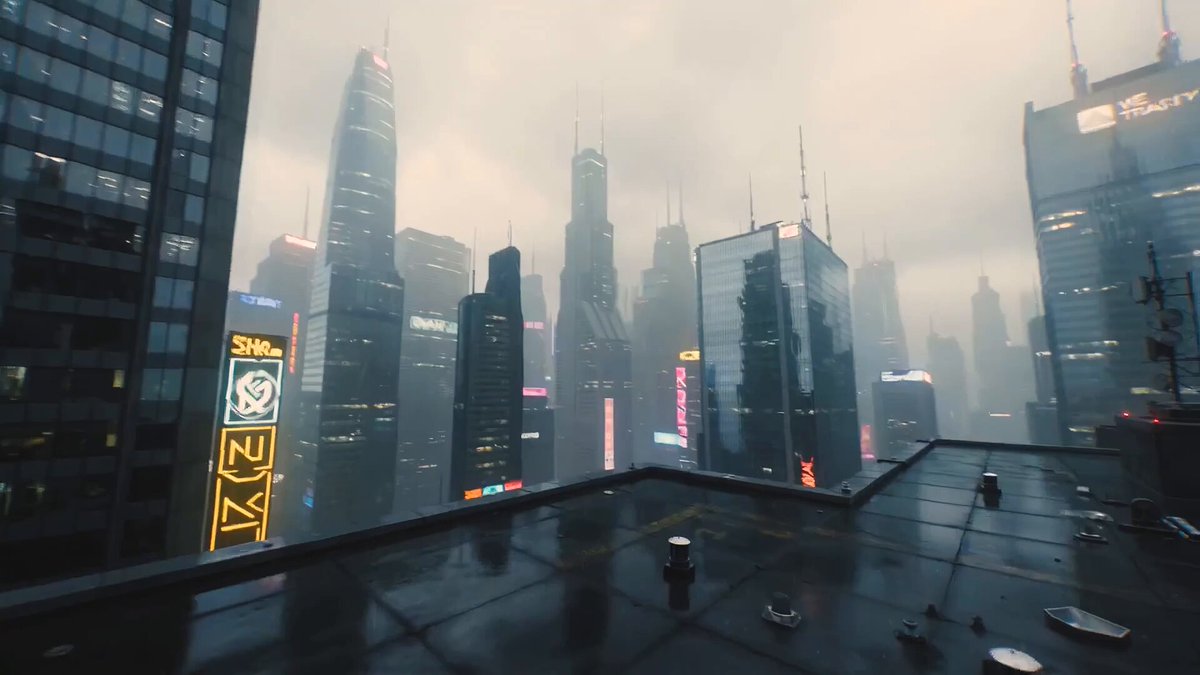 Ultra-Cinematic Sci-Fi Megacity