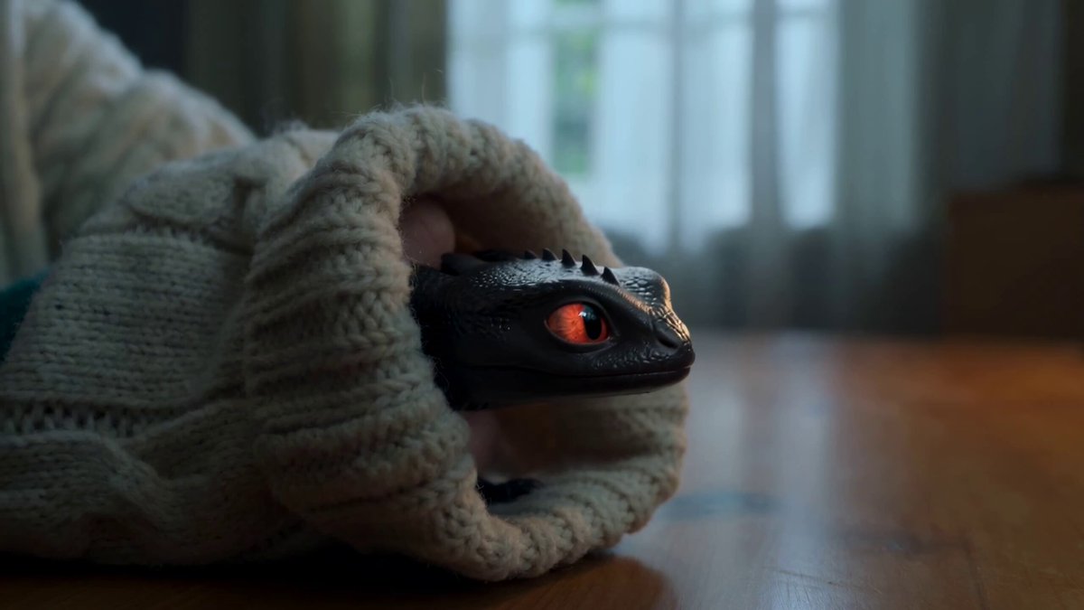 Obsidian Dragon Ambushing Hamster from Sleeve