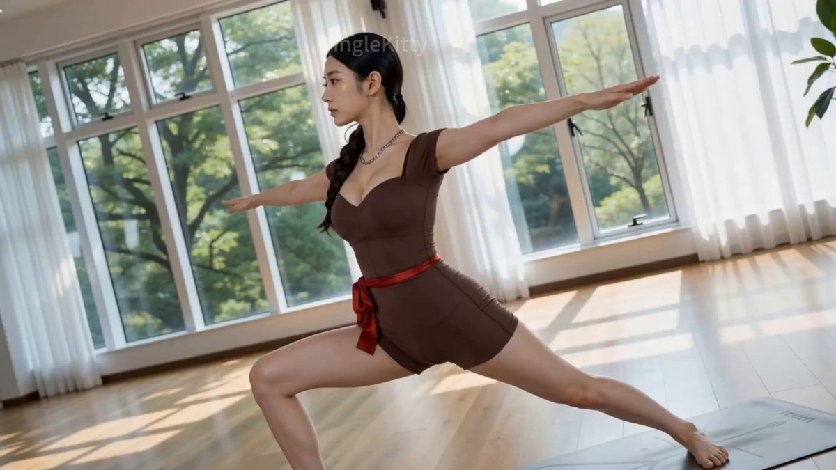 Hyper-Realistic Cinematic Yoga Sequence