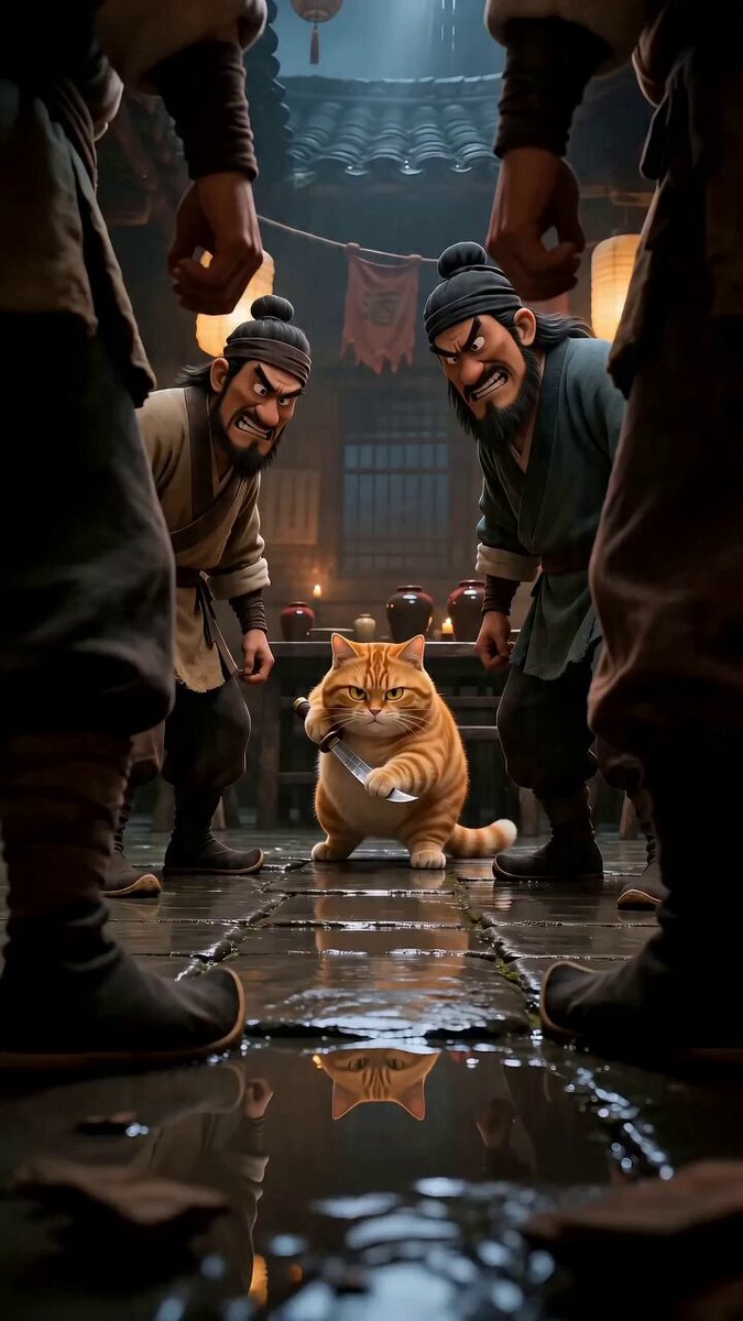 Cinematic Cat Action Comedy