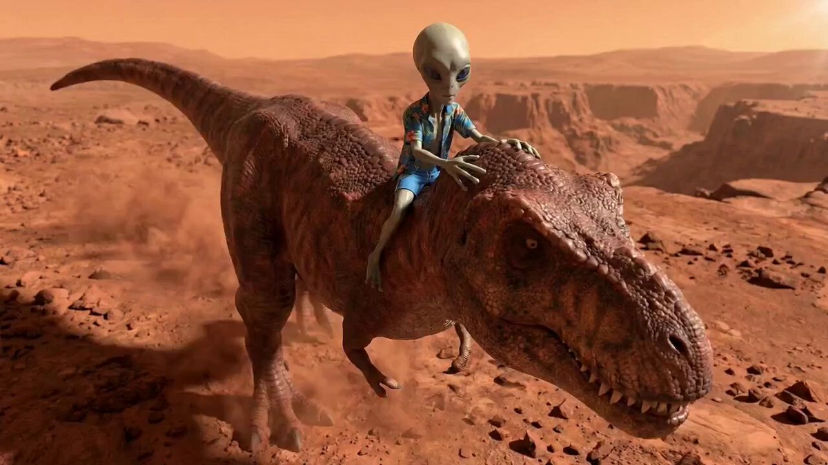 Alien Screams 'Hasta la Vista' and T-Rex Roars