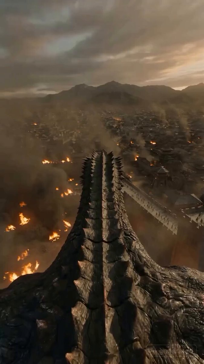 First-Person Dragon Ride Over Besieged City