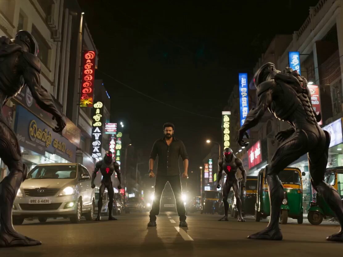 South Indian Movie Scene with Aliens