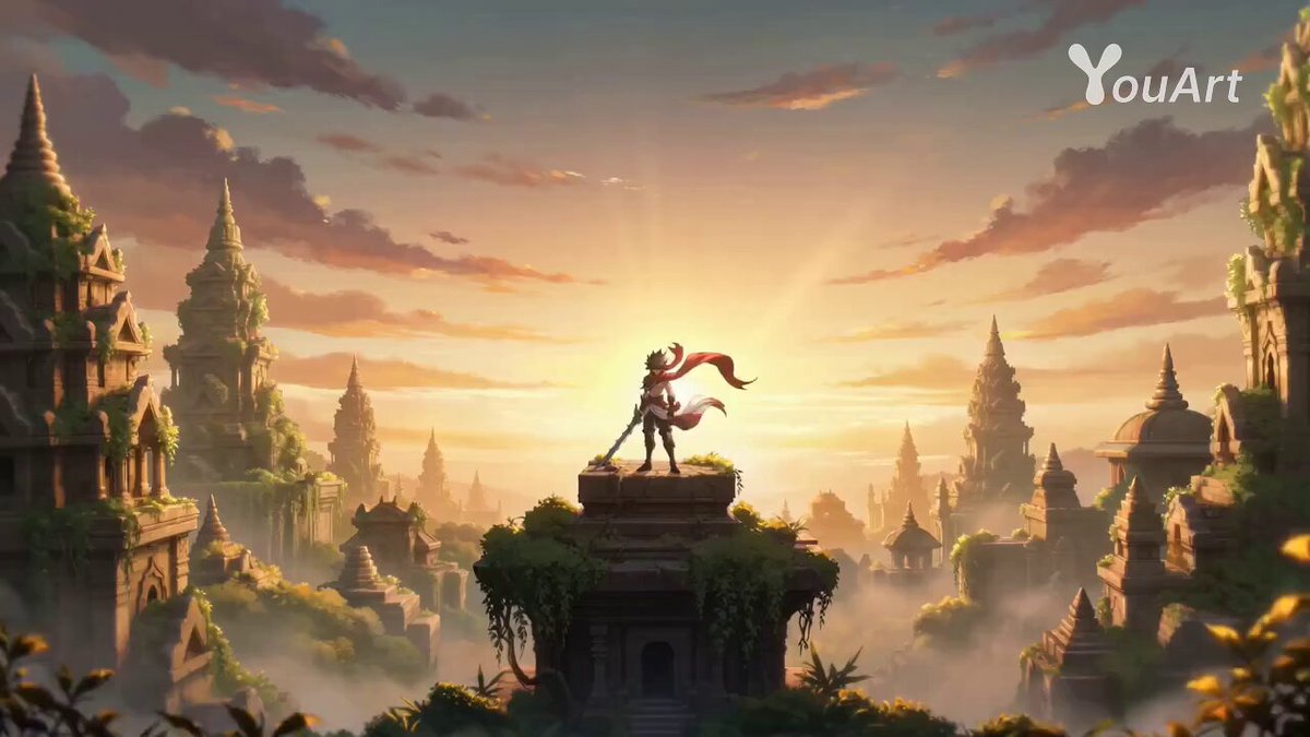 Epic Fantasy Anime Action Sequence