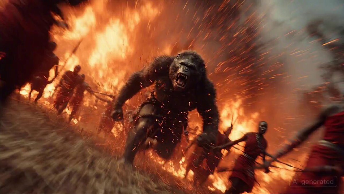 Armored Giant Baboon Rampages Maasai Village