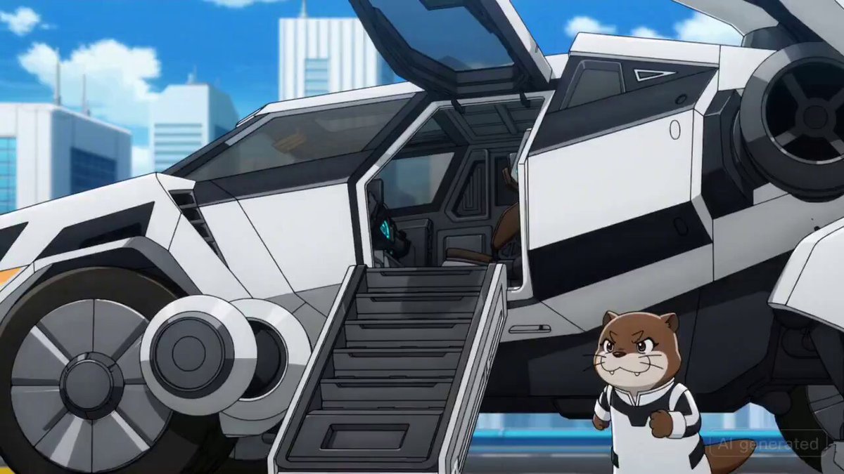 Otter Mech Pilot Anime Battle