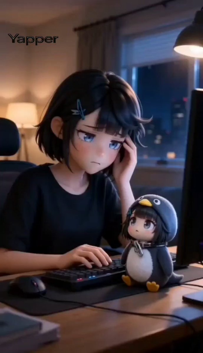 Chibi Moe Anime Penguin Girl 'Aunt Gaga'