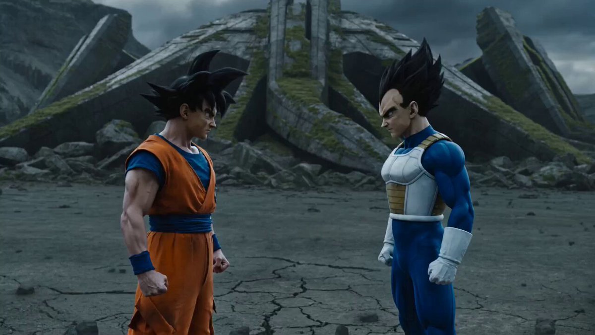 Live-Action Goku vs Vegeta Super Saiyan Blue Battle