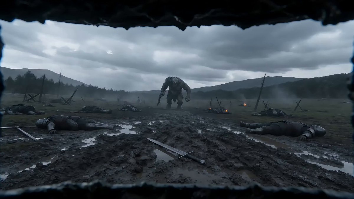 First-Person Knight vs Giant Monster