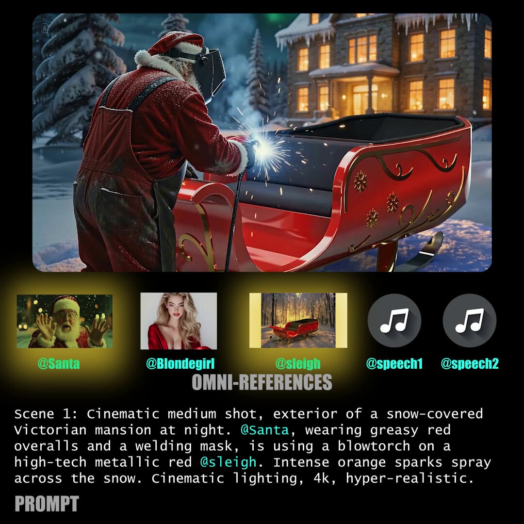 Santa and the Entitled Blonde: Multi-Scene Narrative