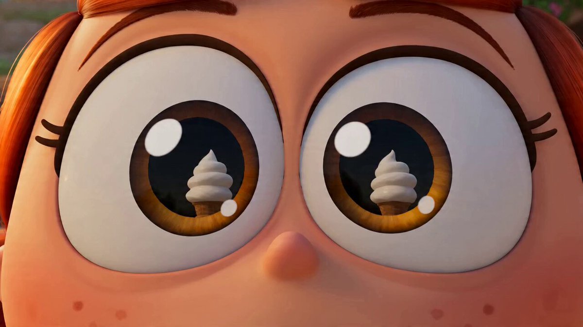 Cartoon Girl Meets Ice Cream Giant Comedy