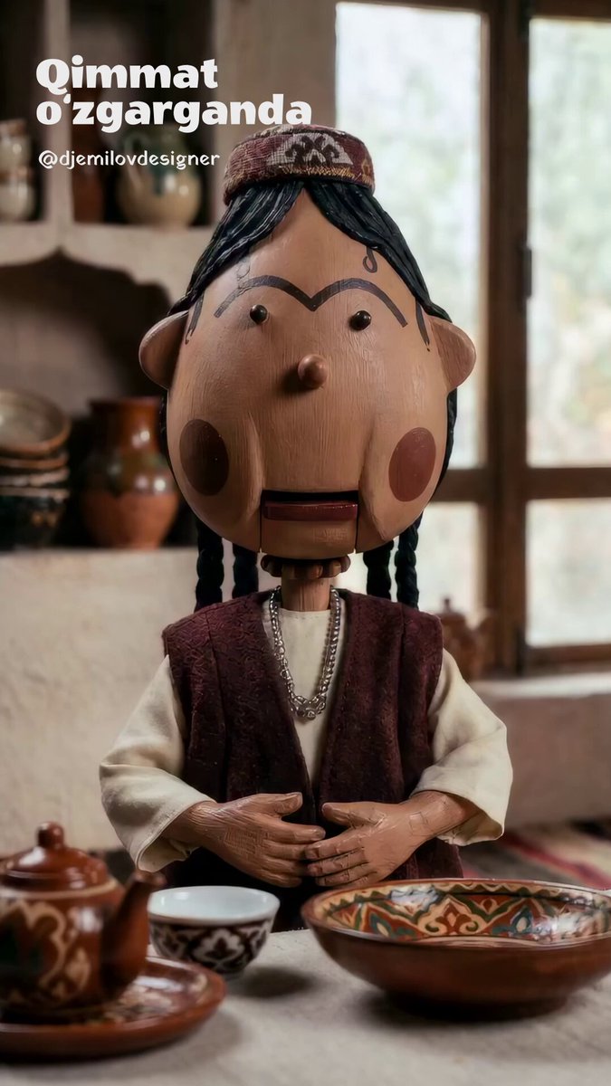 Uzbek Puppet Stop-Motion: Tea and Samsa Baking