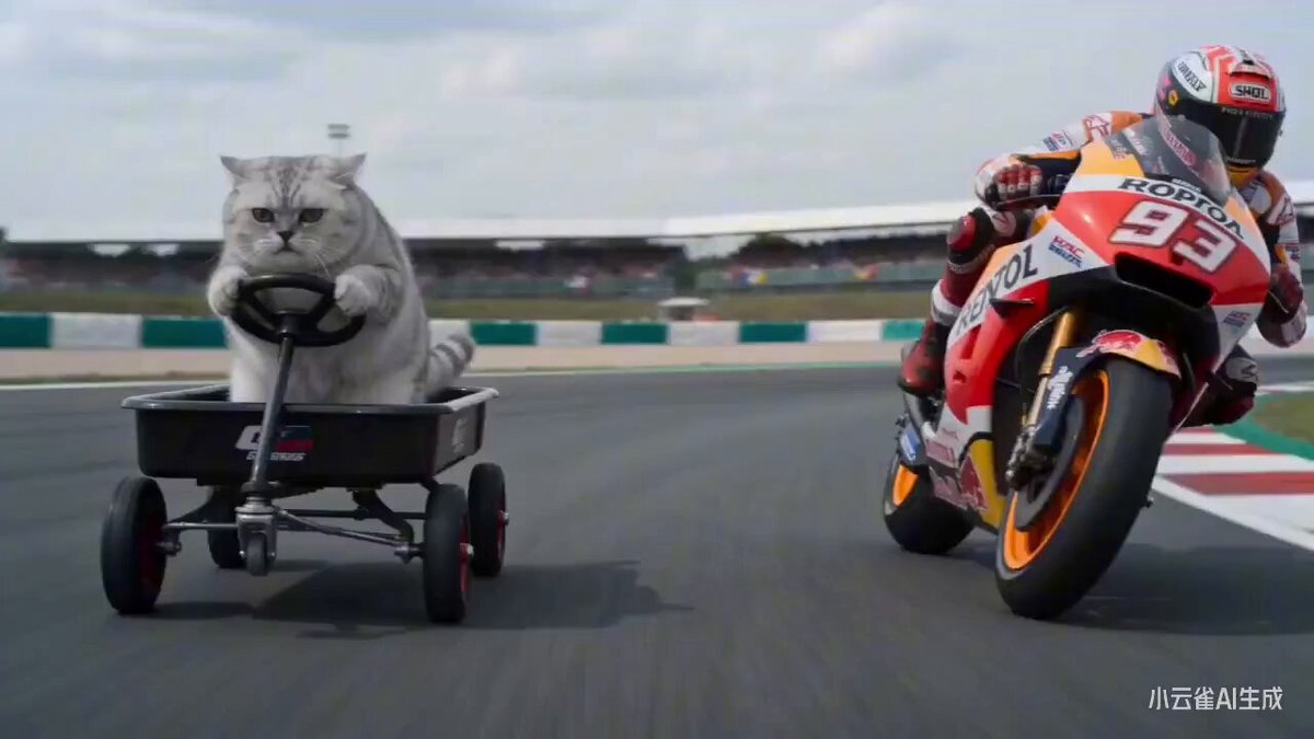 Cinematic Kitten MotoGP Race