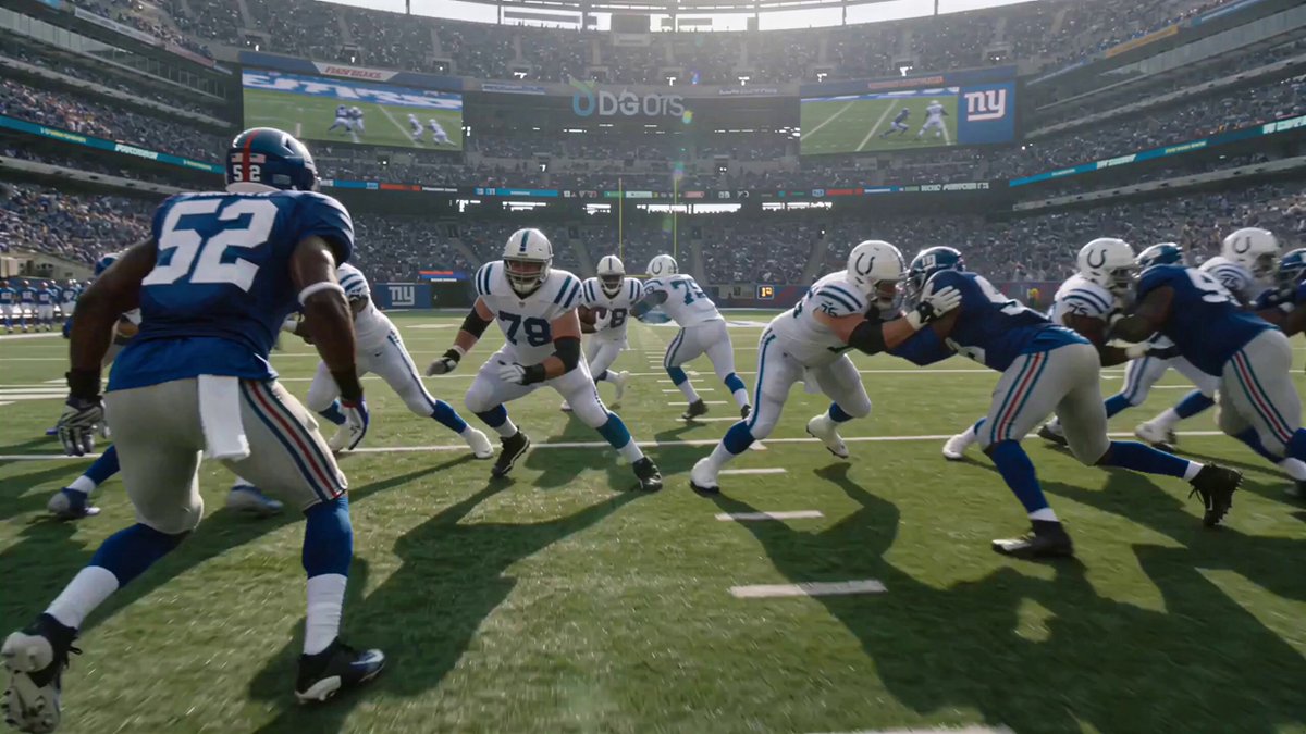 Hyper-Realistic Football Action Shot
