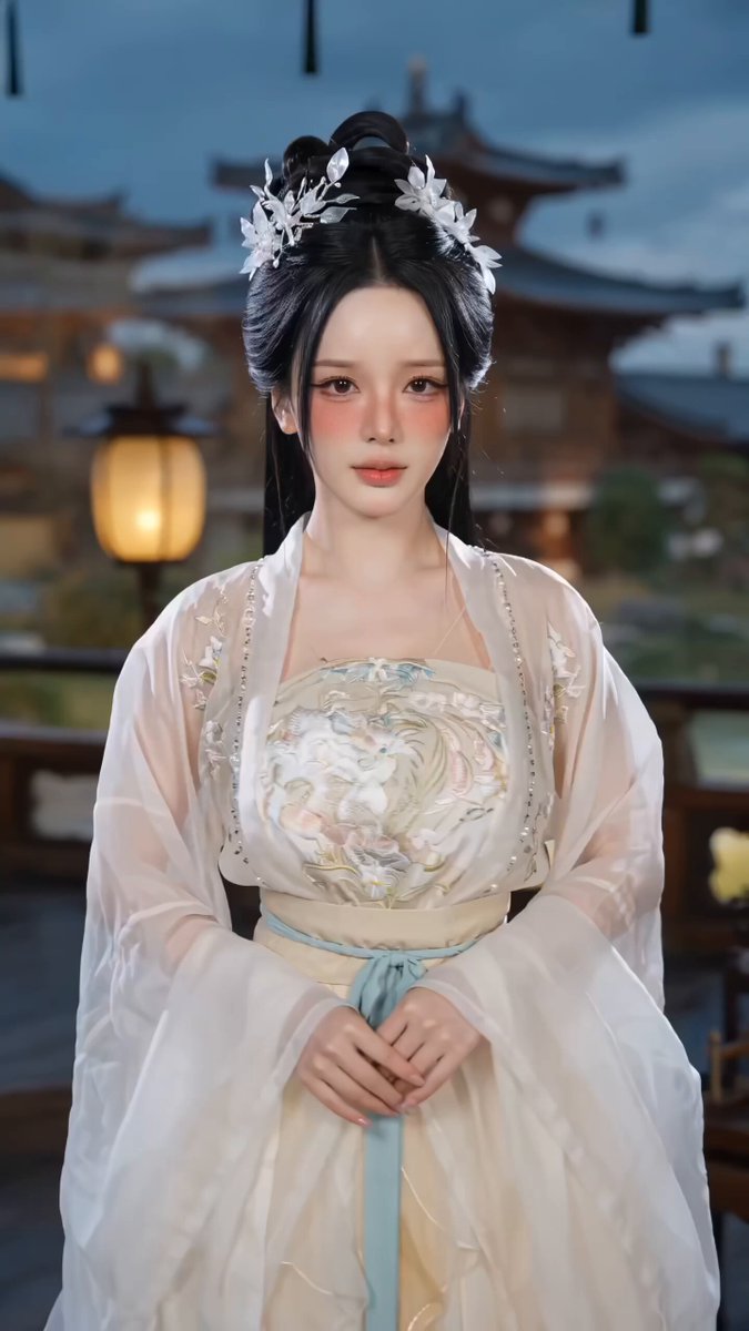 10-Second Ancient Chinese Hanfu Costume Change TikTok Video