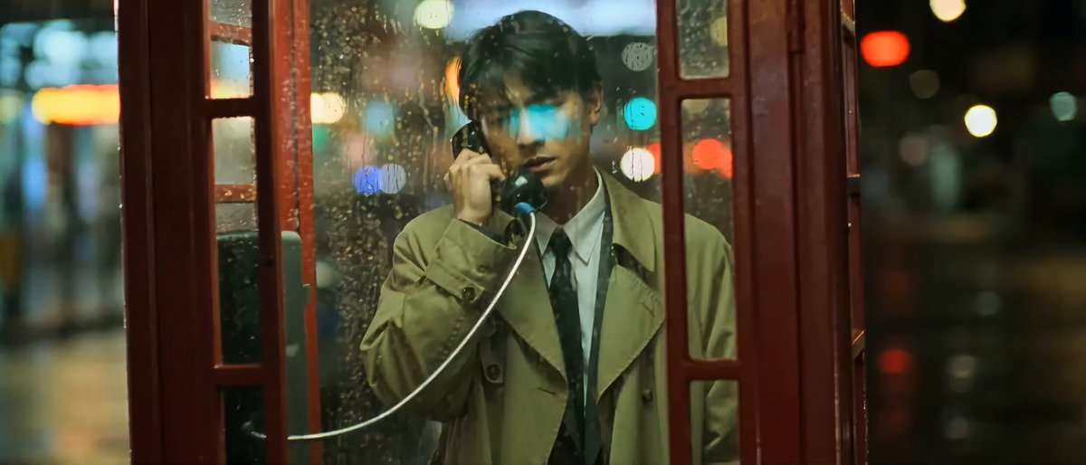Wong Kar-wai Style Melancholy Phone Booth