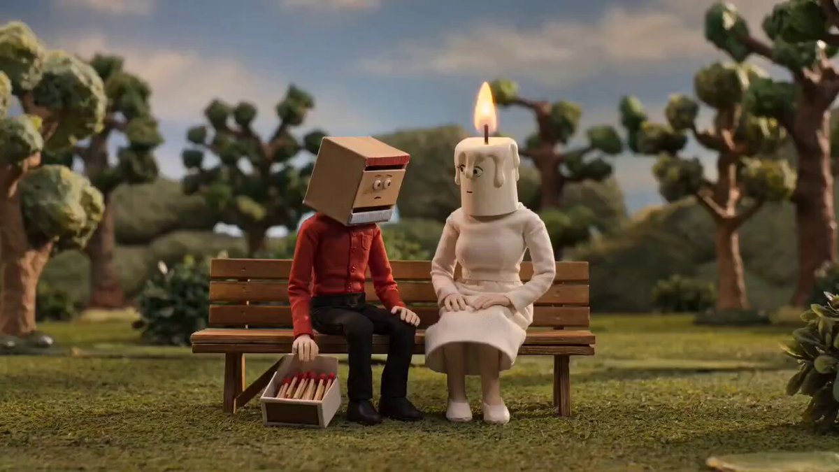 Stop-Motion Claymation: Candle Betrays Matchbox
