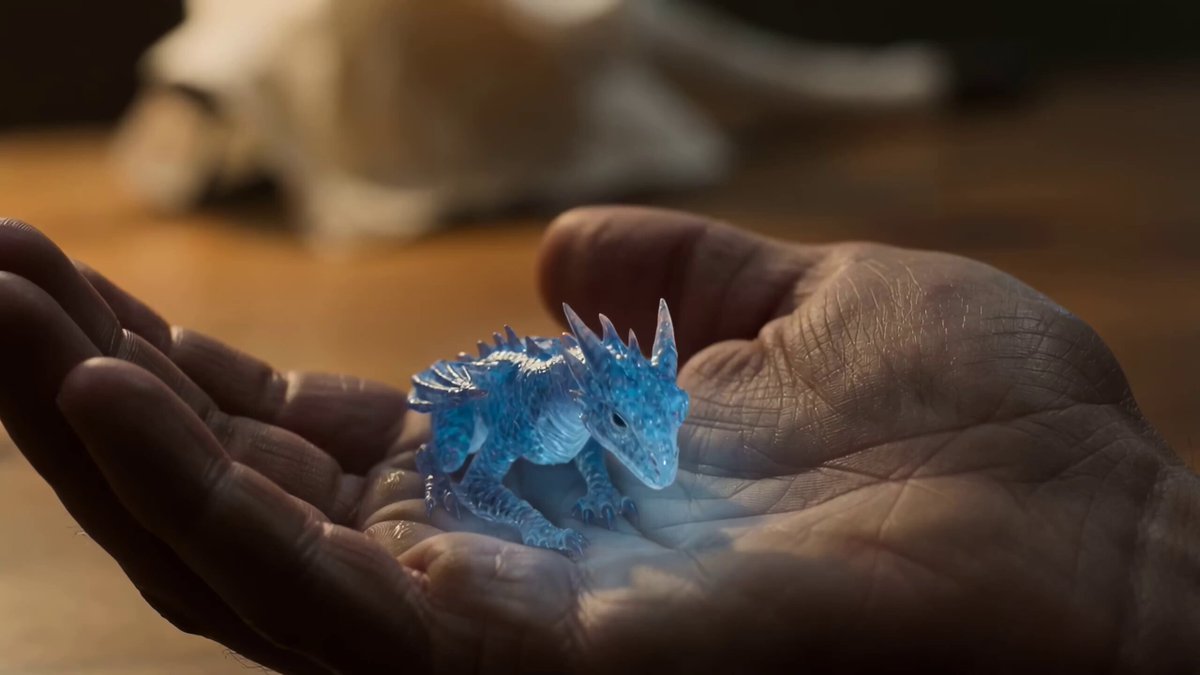 Crystal Tiny Dragon in Palm