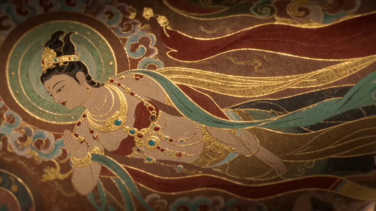Dunhuang Flying Apsara Emerges and Dances