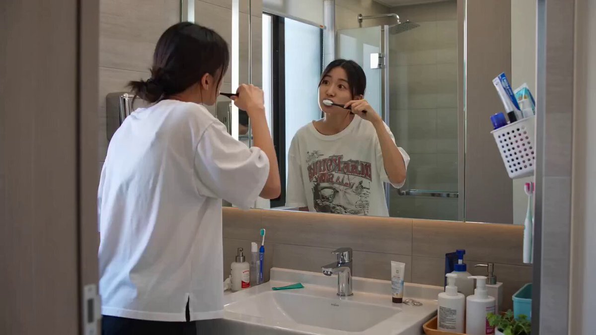 Bathroom Mirror Glitch Suspense Comedy