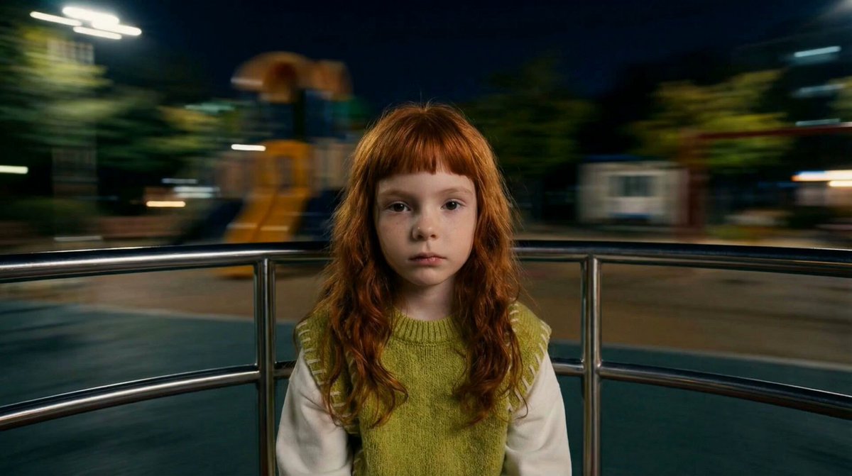 Melancholic Subject on Spinning Playground Wheel