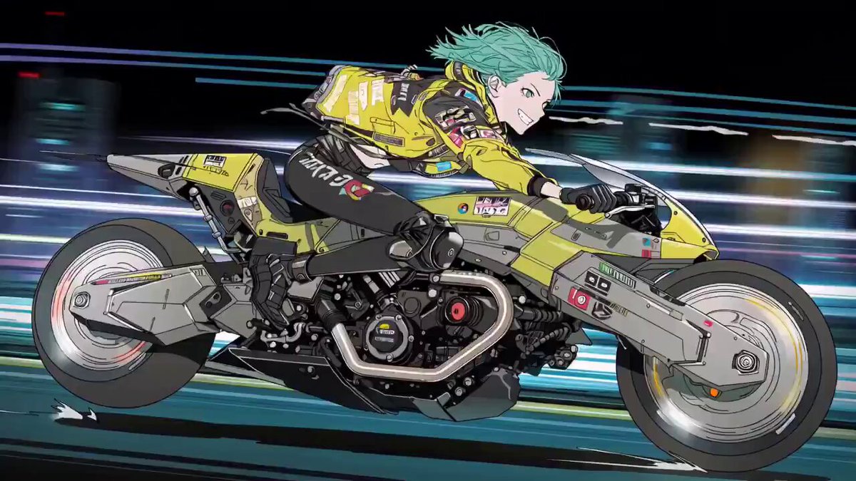 Cyberpunk Anime Bike Teaser with Lip Sync