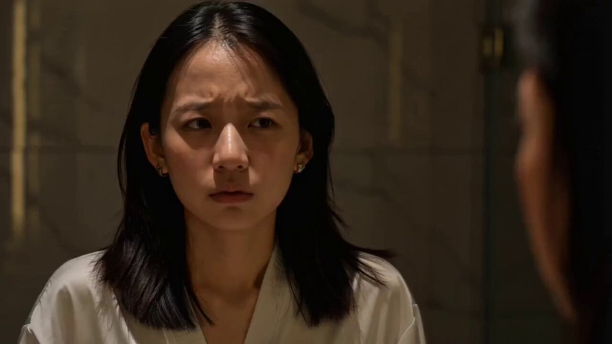 Skincare Ad Scene 1: Woman Examines Dull Oily Skin