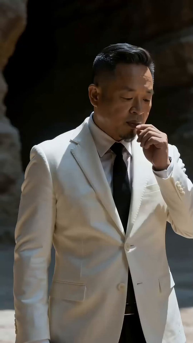 Cinematic Fight: White-Suited Man vs. Bipedal Siberian Cat