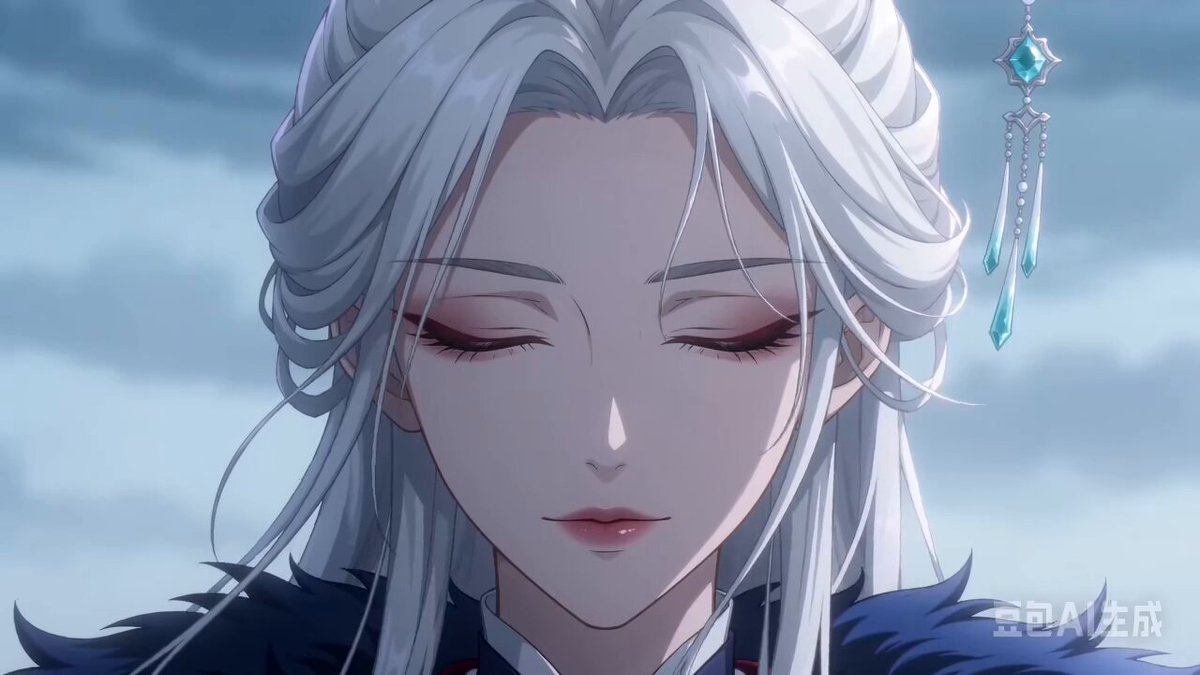 White-Haired Girl Summons Water Dragon