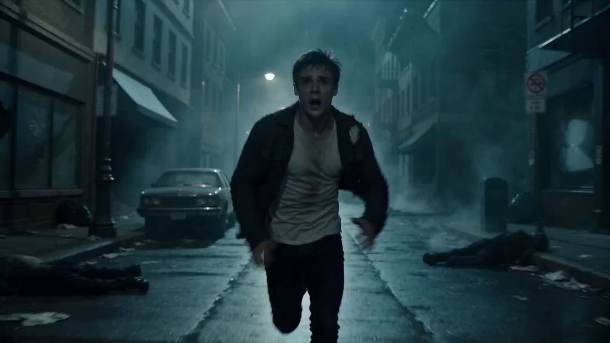 Zombie Chase in Foggy Abandoned City
