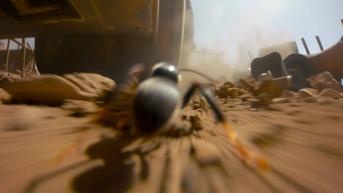 Ant POV Extreme Sprint in Construction Site