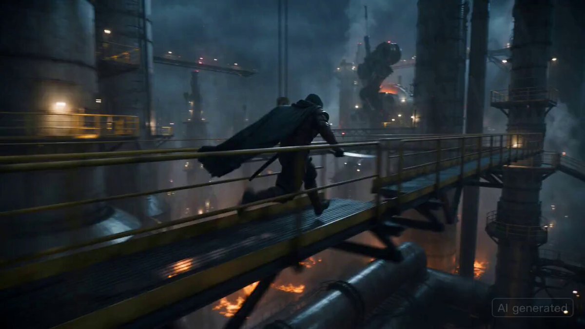 Ronin vs Mechanical Beast Cinematic