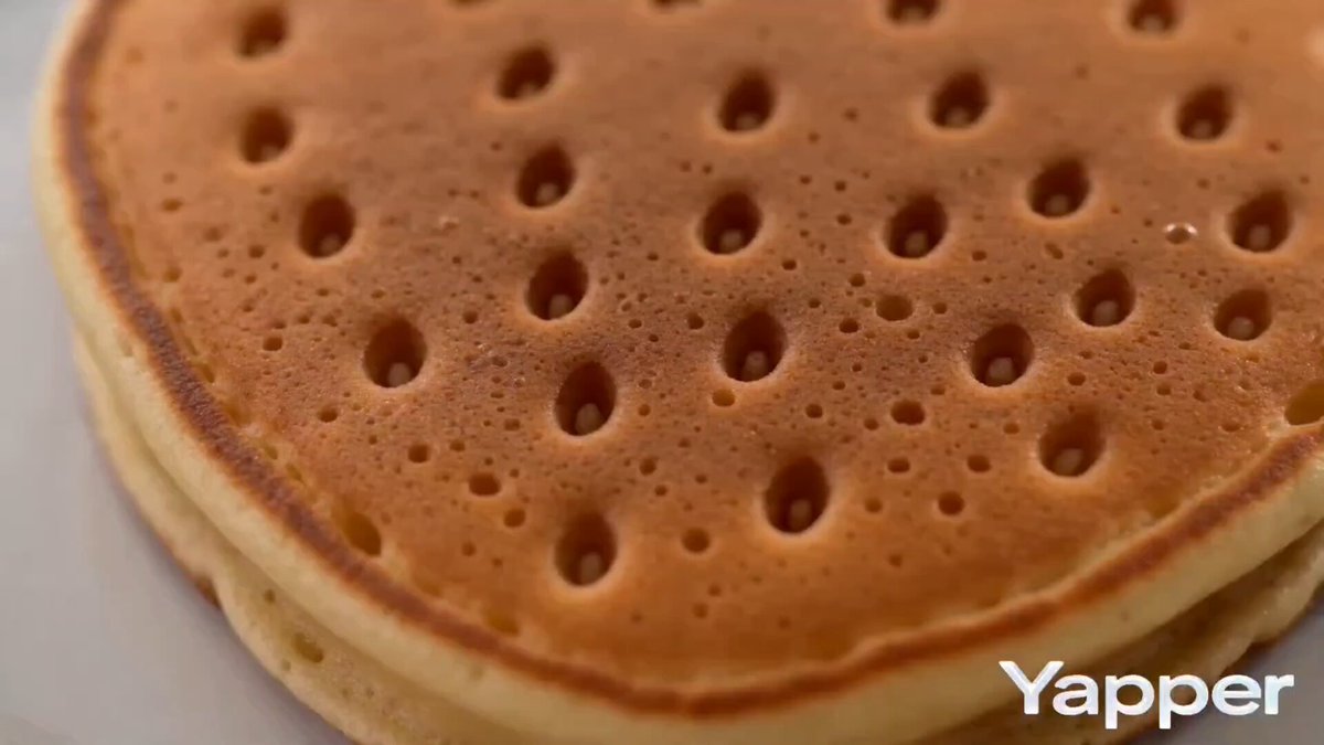 Strawberry-Shaped Pancake with Maple Syrup Drizzle