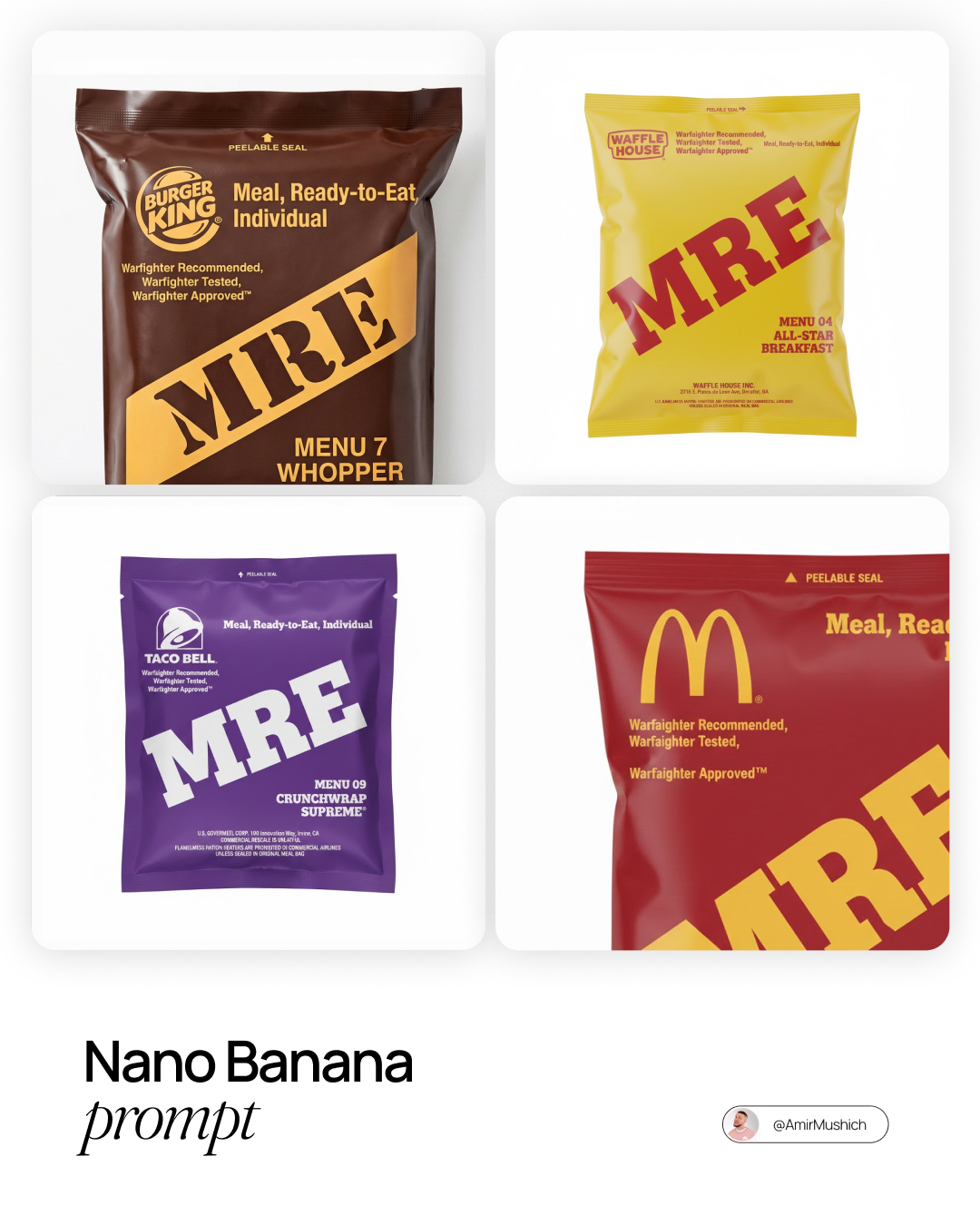 Military MRE Packaging Design