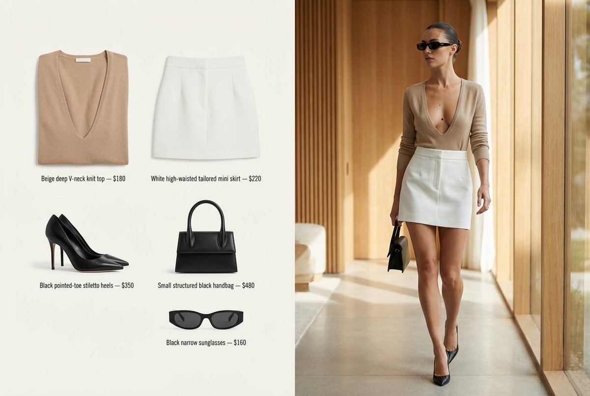 Refined Fashion Editorial with Product Breakdown