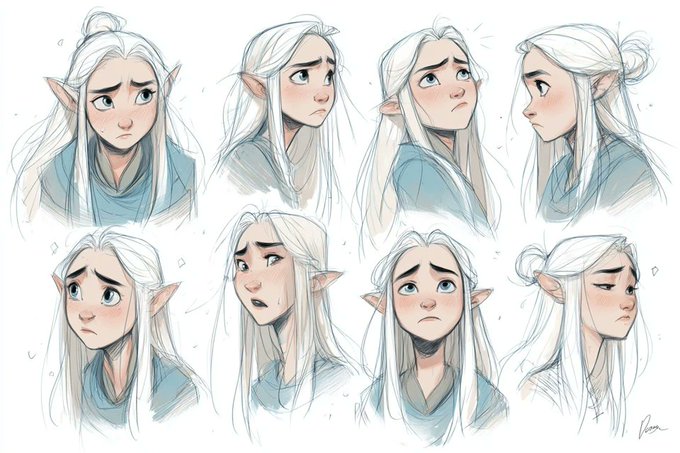 A character concept sketch.