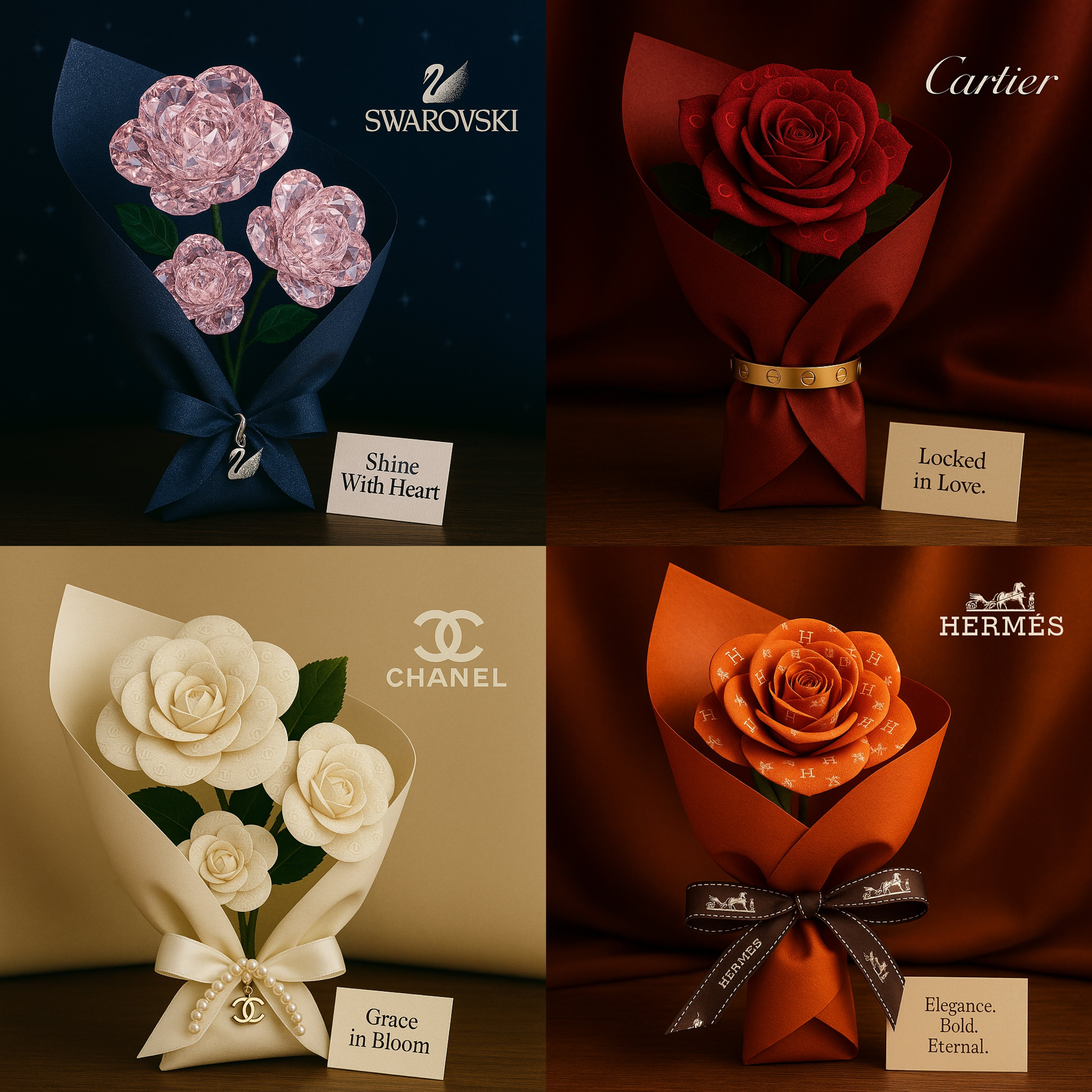 Brand-Inspired Romantic Bouquet