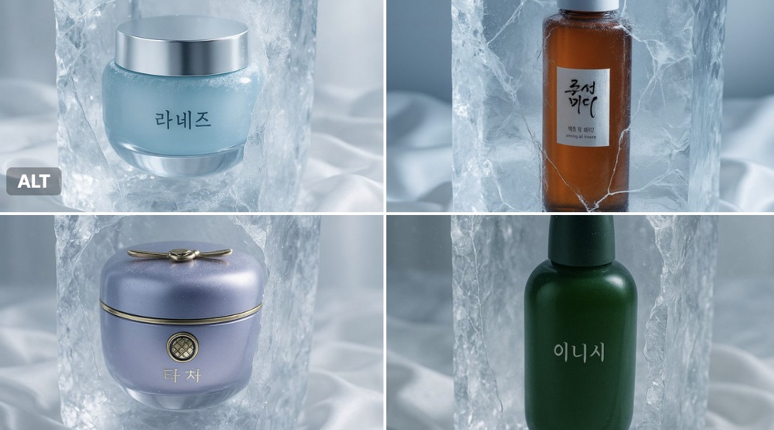 Korean Skincare Product in Cracked Ice Block - view 1