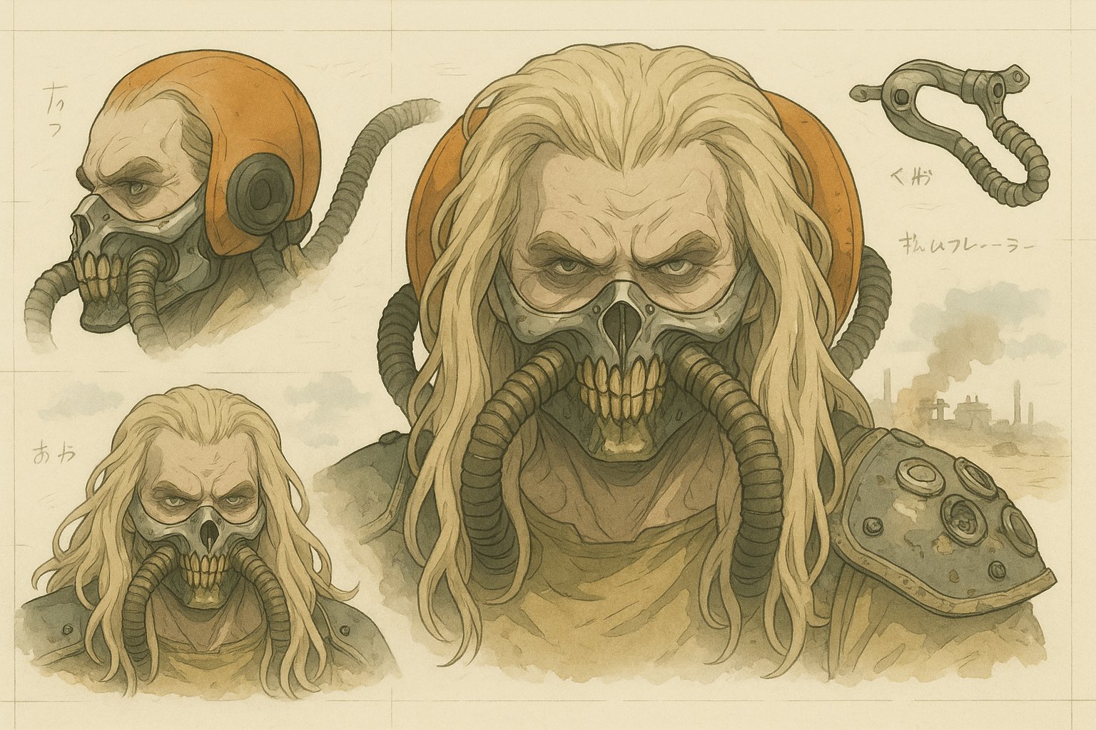 动漫机甲风格化机械设计图 - view 3