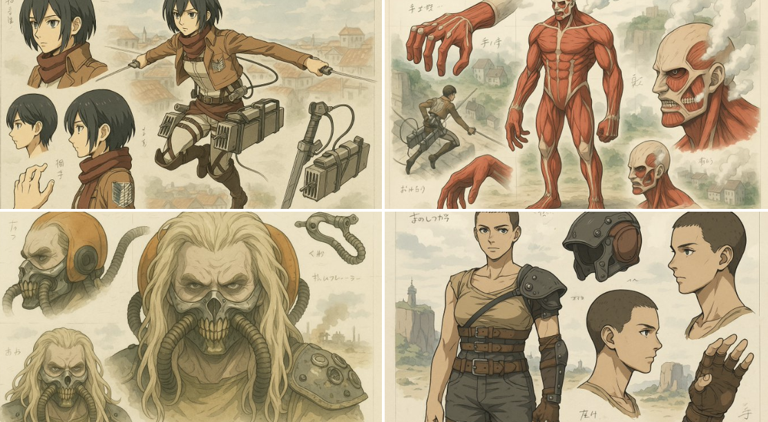 动漫机甲风格化机械设计图 - view 2