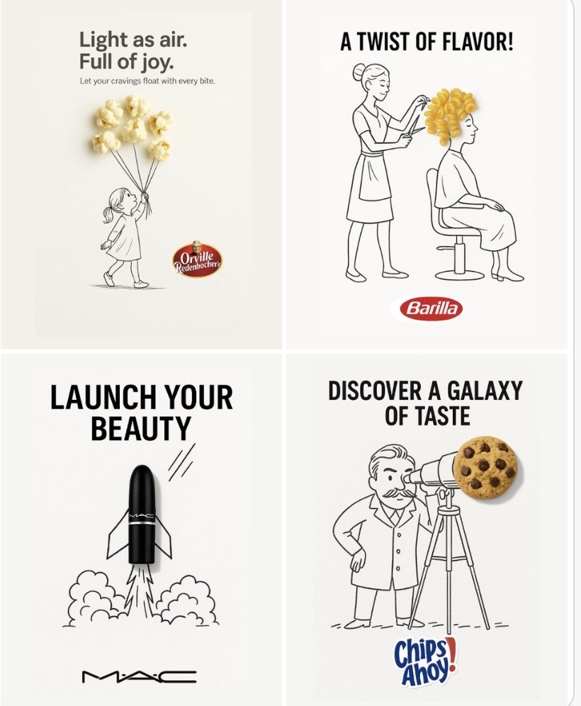 Minimalist Creative Advertisement with Doodle