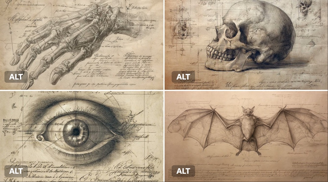 Renaissance Anatomical Study - view 1