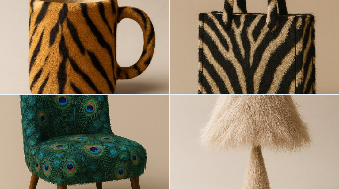 Everyday Object Covered in Realistic Animal Texture