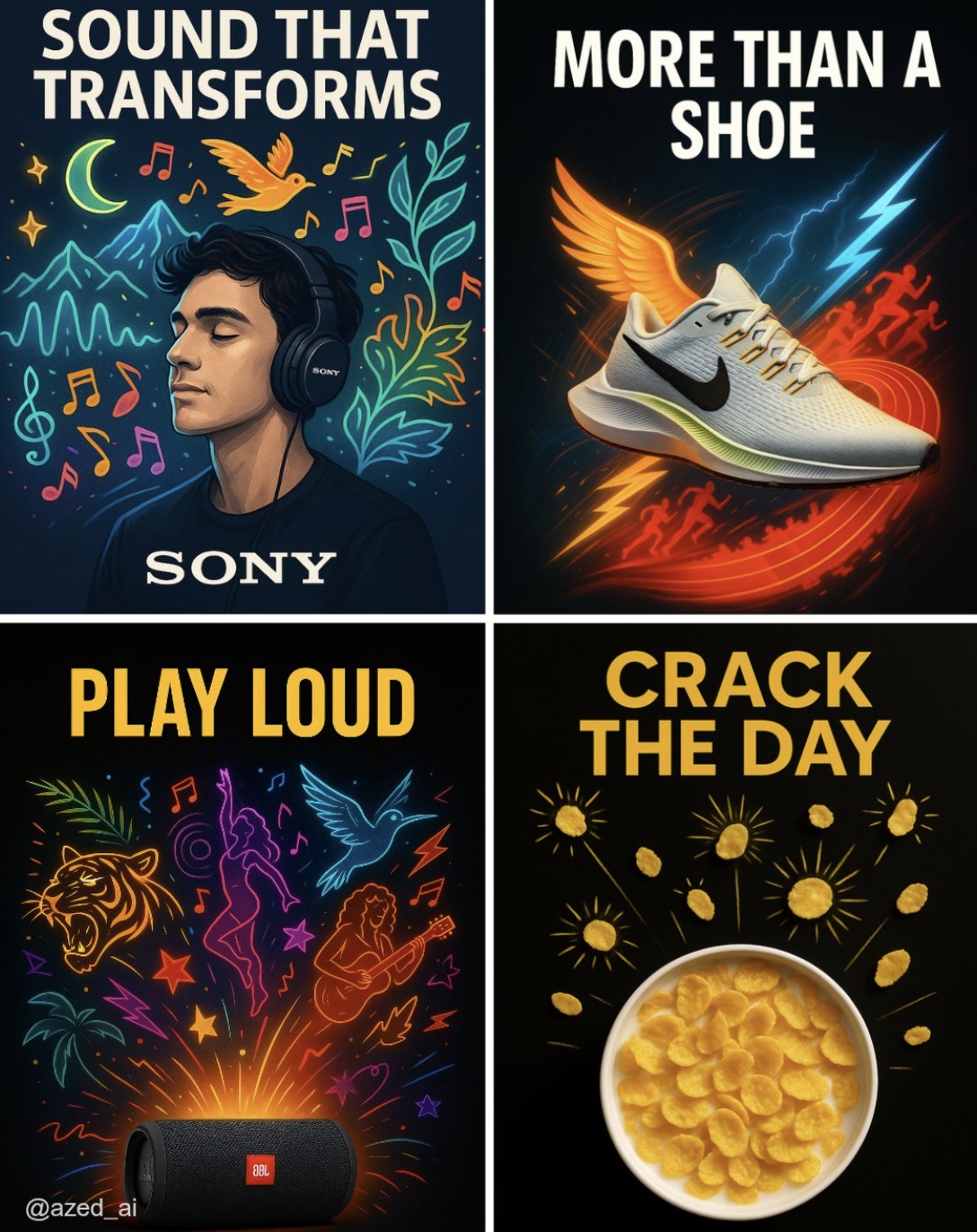Surreal Neon Product Advertisement